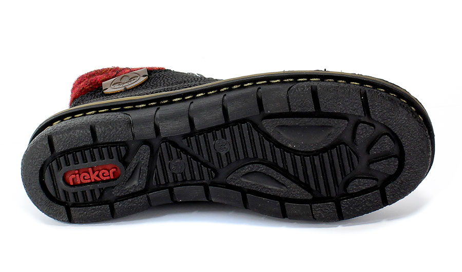 Trzewiki Rieker 73320-00 Black Combination Czarny