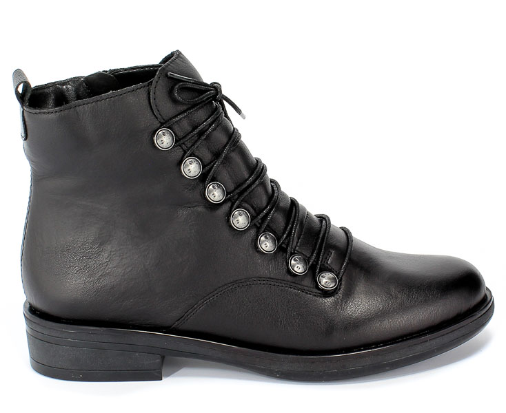 Trzewiki Remonte R4974-00 Black Czarny Skóra