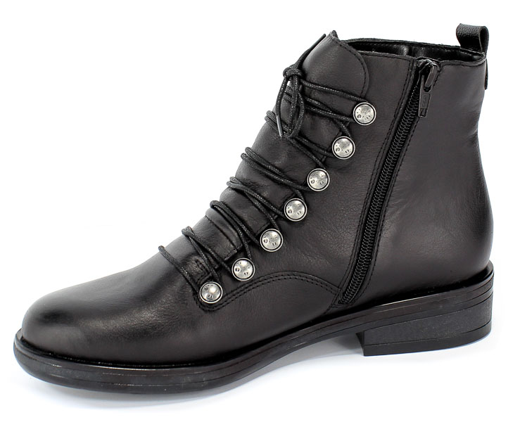 Trzewiki Remonte R4974-00 Black Czarny Skóra