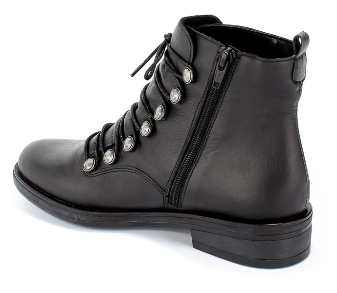 Trzewiki Remonte R4974-00 Black Czarny Skóra