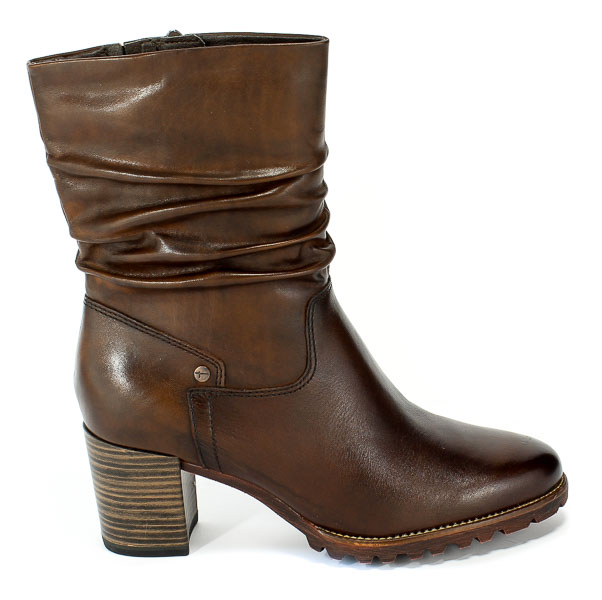 Botki Tamaris 1-25352-23 306 Brandy Brąz Skóra