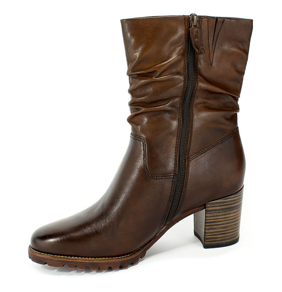 Botki Tamaris 1-25352-23 306 Brandy Brąz Skóra