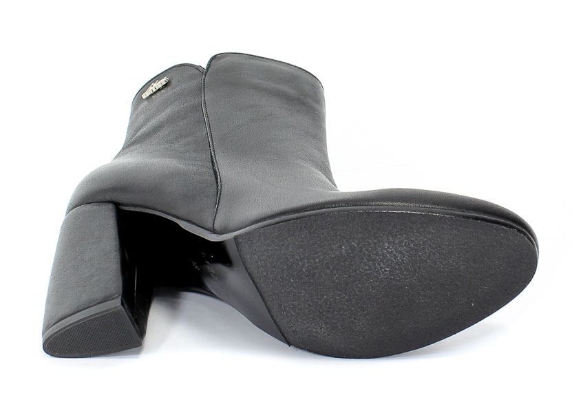 Botki Libero 1285 8 Czarny Skóra 