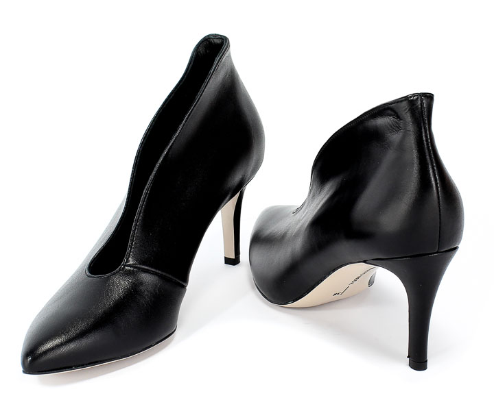 Botki Bravo Moda 1756 Czarny Skóra