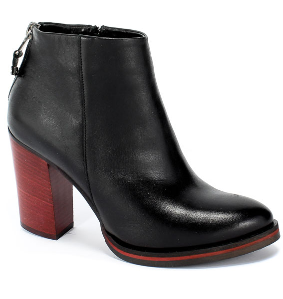 Botki Carinii B4089/B-M10-000-POL-B77 Czarny Skóra