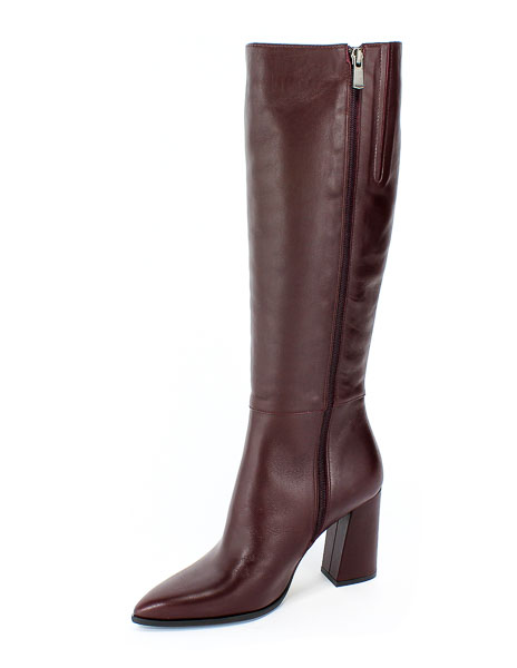 Kozaki Visconi 1631200/200 Bordo 23 Skóra
