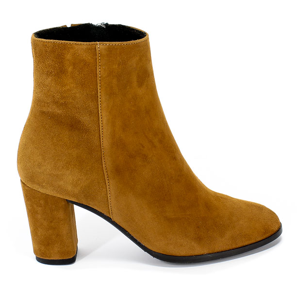 Botki Uncome 23076 Cuoio Brązowy Skóra