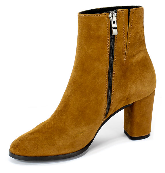 Botki Uncome 23076 Cuoio Brązowy Skóra