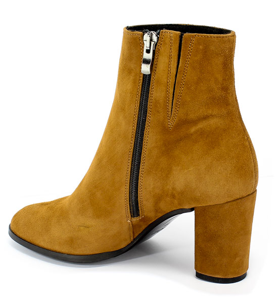 Botki Uncome 23076 Cuoio Brązowy Skóra