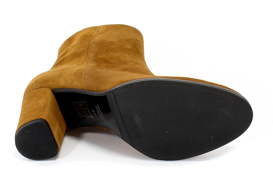 Botki Uncome 23076 Cuoio Brązowy Skóra