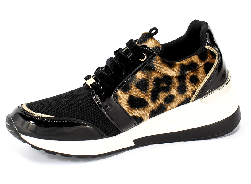 Półbuty Menbur 20686 0012 Animal Print Czarny