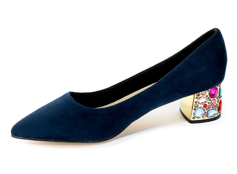 Czółenka Menbur 20780 0021 Azul Noche/Midnight Blue Granat