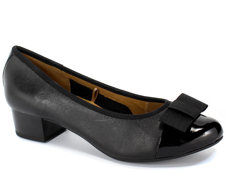 Czółenka Caprice 9-22305-23 026 Black Nappa Co Czarny Skóra