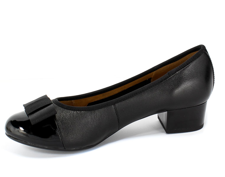Czółenka Caprice 9-22305-23 026 Black Nappa Co Czarny Skóra