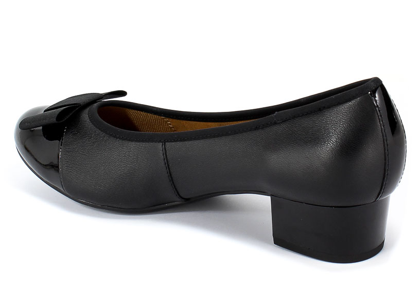 Czółenka Caprice 9-22305-23 026 Black Nappa Co Czarny Skóra