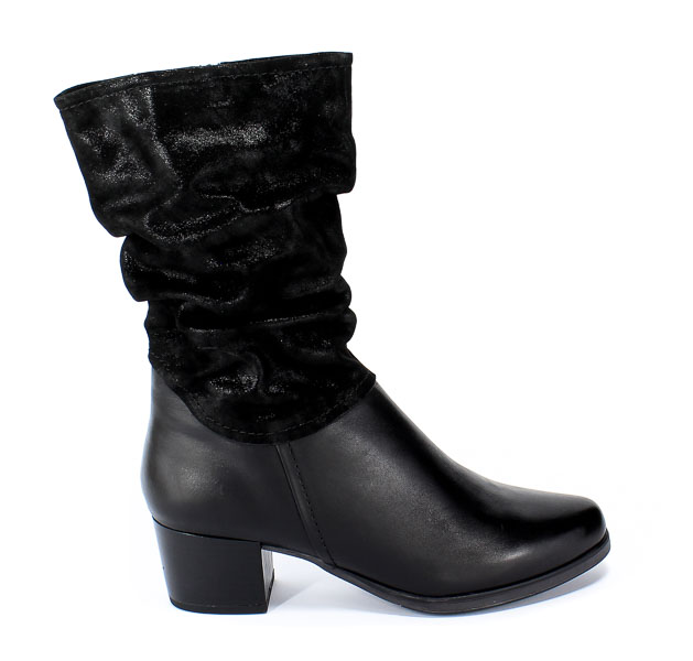 Trzewiki Caprice 9-25321-23 019 Black Comb Czarny Skóra