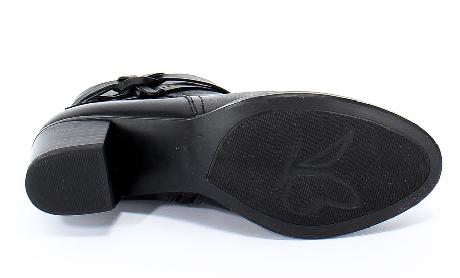 Botki Caprice 9-25359-23 022 Black Nappa Czarny Skóra