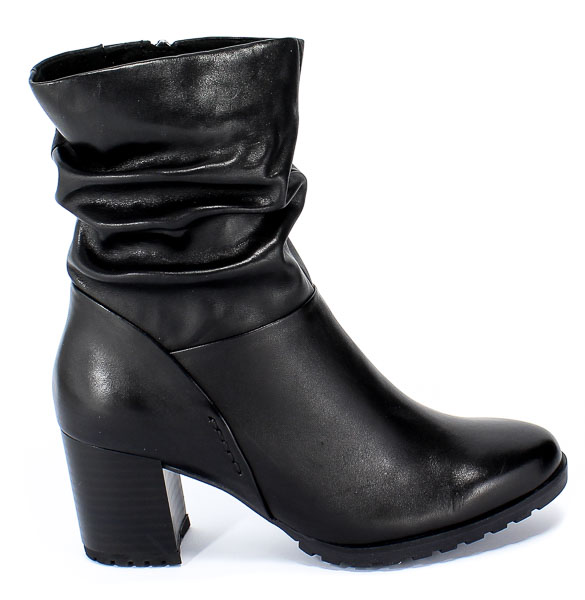 Botki Caprice 9-25416-23 022 Black Nappa Czarny Skóra