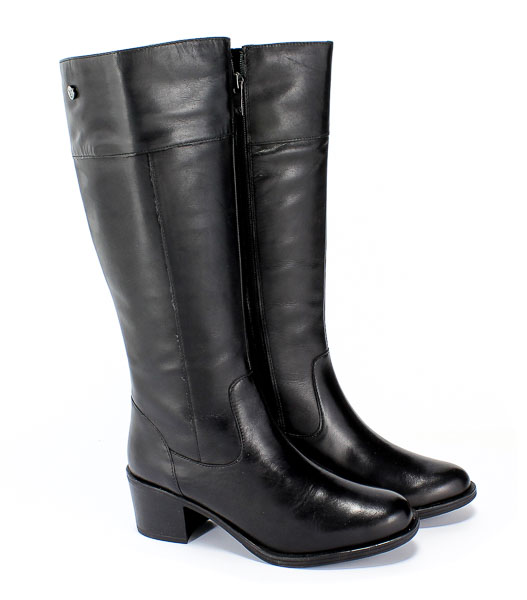 Kozaki Caprice 9-25550-23 022 Black Nappa Czarny Skóra