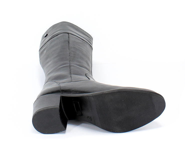 Kozaki Caprice 9-25550-23 022 Black Nappa Czarny Skóra