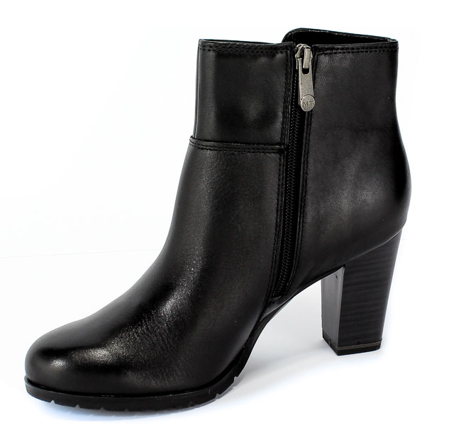 Botki Marco Tozzi 2-25372-23 002 Black Antic Czarny Skóra