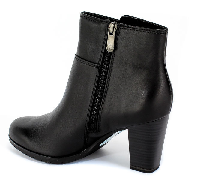 Botki Marco Tozzi 2-25372-23 002 Black Antic Czarny Skóra