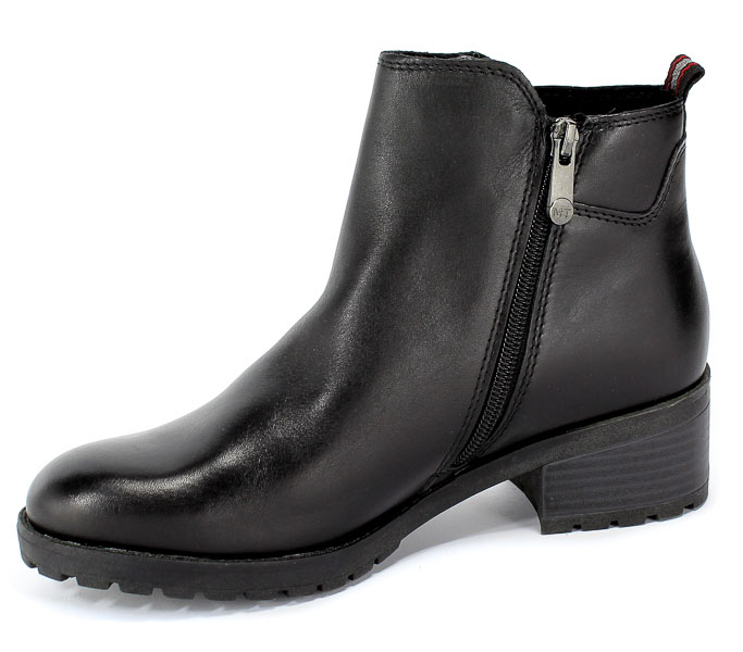 Botki Marco Tozzi 2-25404-33 002 Black Antic Czarny Skóra