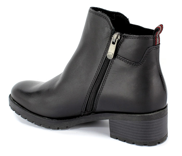 Botki Marco Tozzi 2-25404-33 002 Black Antic Czarny Skóra