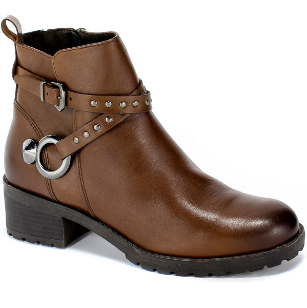Botki Marco Tozzi 2-25475-33 300 Chestnut Antic Brązowy Skóra