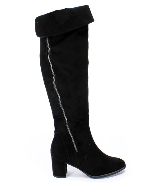 Kozaki Marco Tozzi 2-25506-23 001 Black Czarny