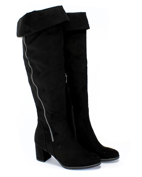 Kozaki Marco Tozzi 2-25506-23 001 Black Czarny