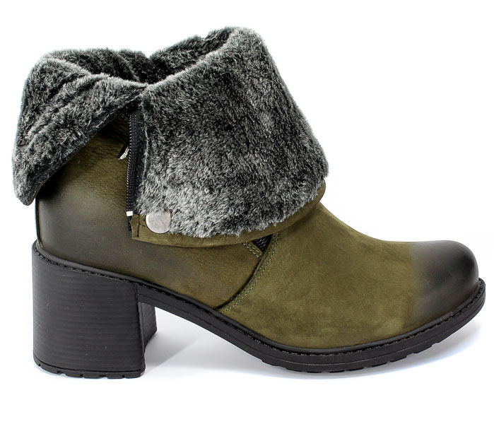 Trzewiki Boccato 0087-77 Sicak 62 Khaki Nubuck Zielony Skóra