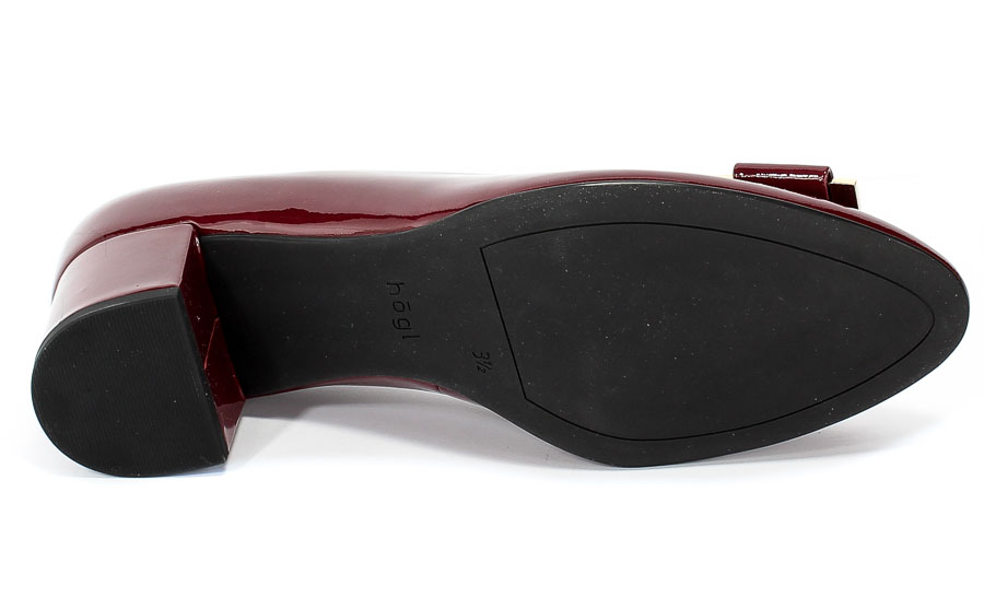 Czółenka Hogl 8-10 4084 Vino Czerwony Skóra