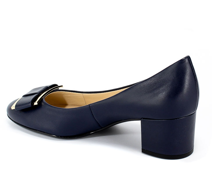 Czółenka Hogl 8-10 4080 Blue Granatowy Skóra