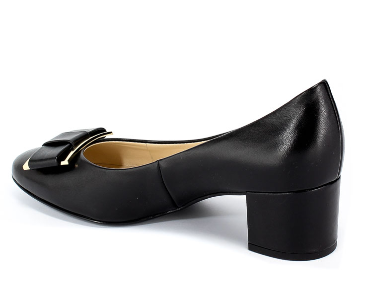 Czółenka Hogl 8-10 4080 Black Czarny Skóra