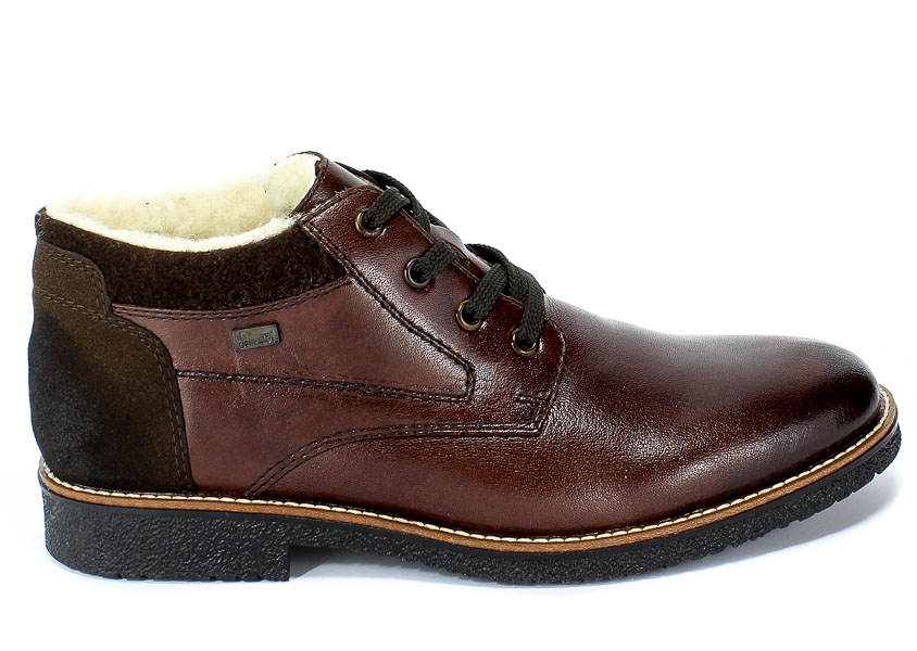 Trzewiki Rieker 13640-25 Brown Brązowy Skóra