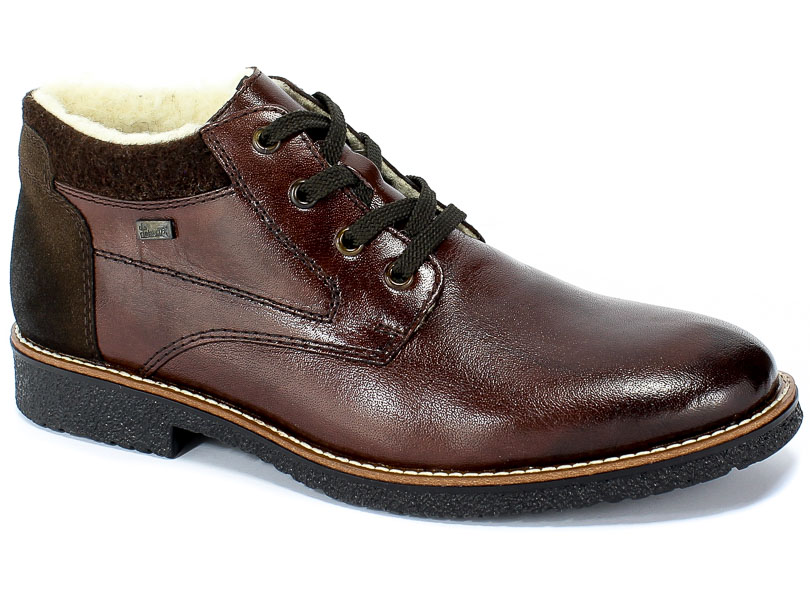 Trzewiki Rieker 13640-25 Brown Brązowy Skóra