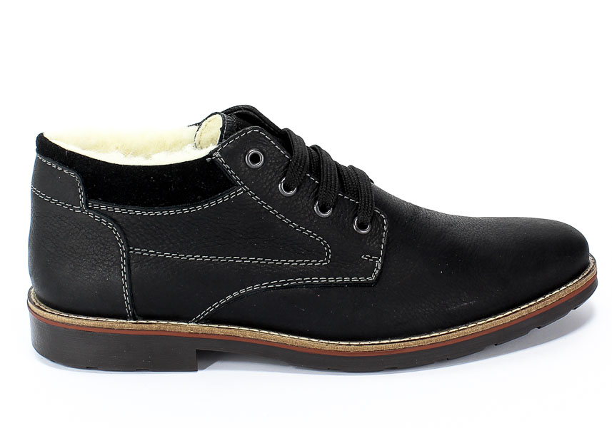 Trzewiki Rieker 15349-00 Black Czarny Skóra