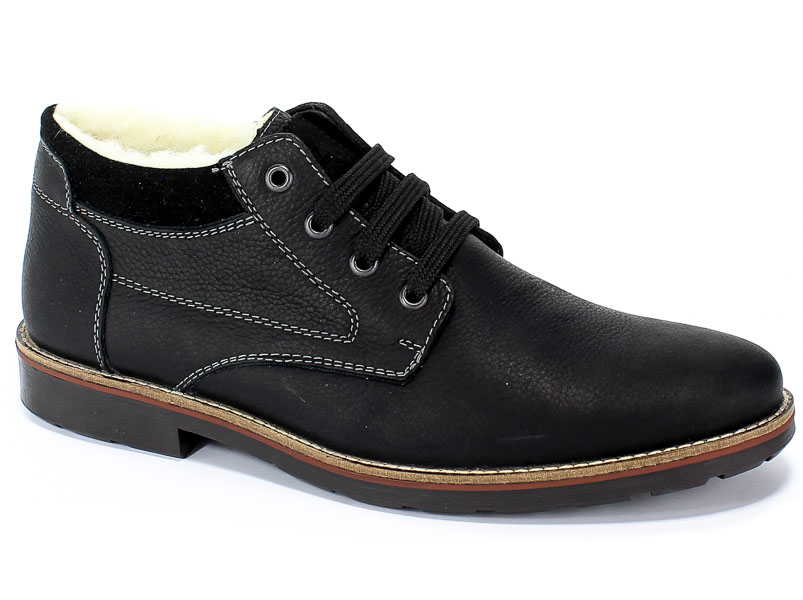Trzewiki Rieker 15349-00 Black Czarny Skóra