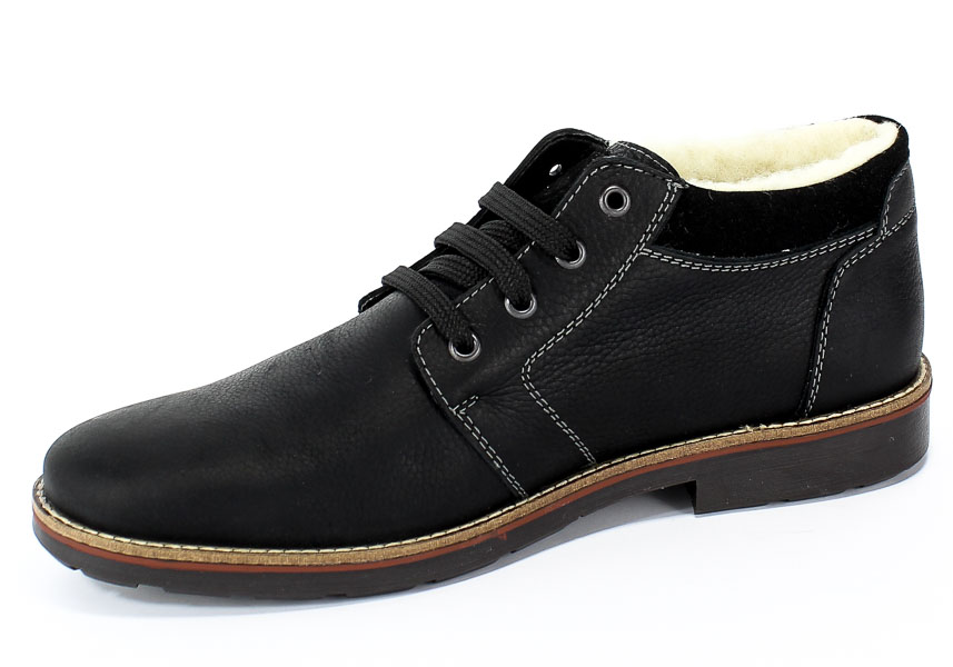 Trzewiki Rieker 15349-00 Black Czarny Skóra