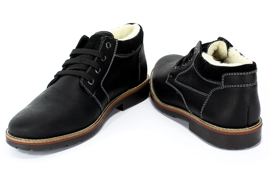 Trzewiki Rieker 15349-00 Black Czarny Skóra