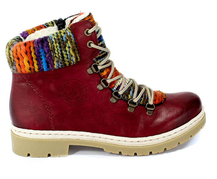 Trzewiki Rieker Y9432-35 Red Combination Czerwony