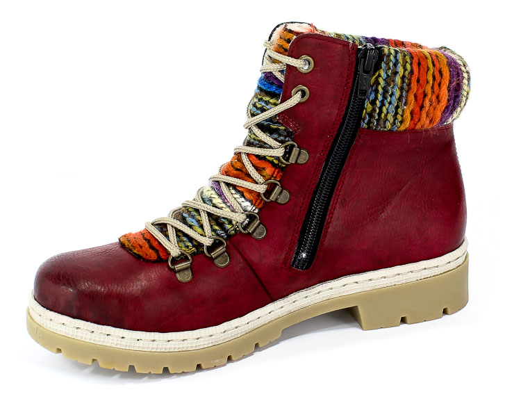 Trzewiki Rieker Y9432-35 Red Combination Czerwony