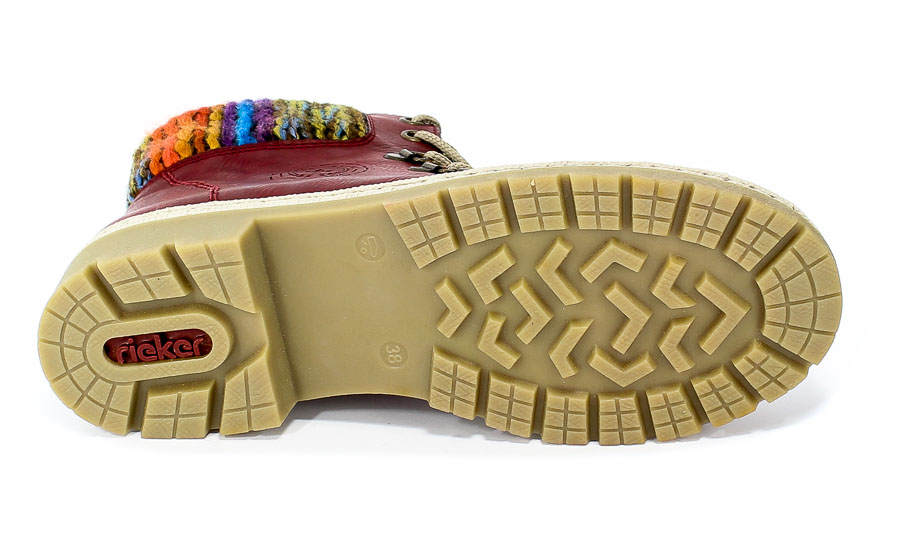 Trzewiki Rieker Y9432-35 Red Combination Czerwony
