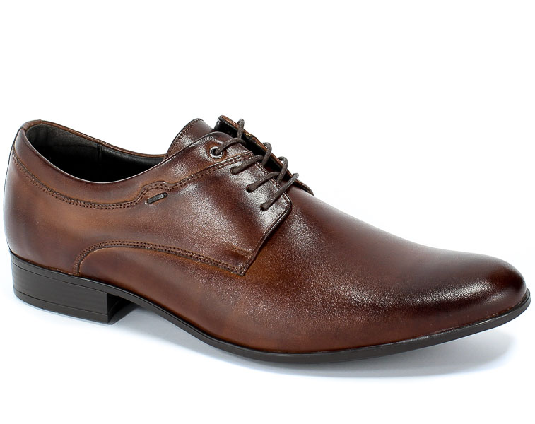 Półbuty Euro Moda Tap AW-4575/.-186-2143-105/1 Brown Brązowy Skóra