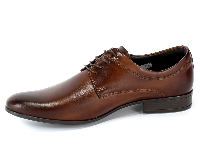 Półbuty Euro Moda Tap AW-4575/.-186-2143-105/1 Brown Brązowy Skóra