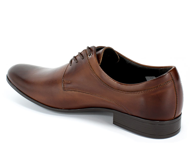 Półbuty Euro Moda Tap AW-4575/.-186-2143-105/1 Brown Brązowy Skóra