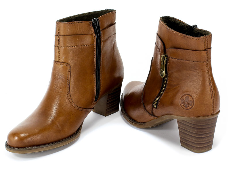 Trzewiki Rieker Z7670-24 Brown Brązowy Skóra