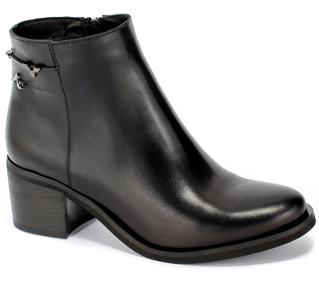 Botki Chebello 92320 Sandro 04 Czarny Skóra