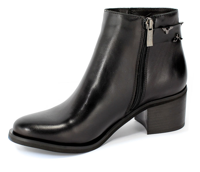 Botki Chebello 92320 Sandro 04 Czarny Skóra